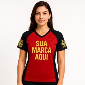 Camiseta Dry Fit Raglan Feminina Personalizada