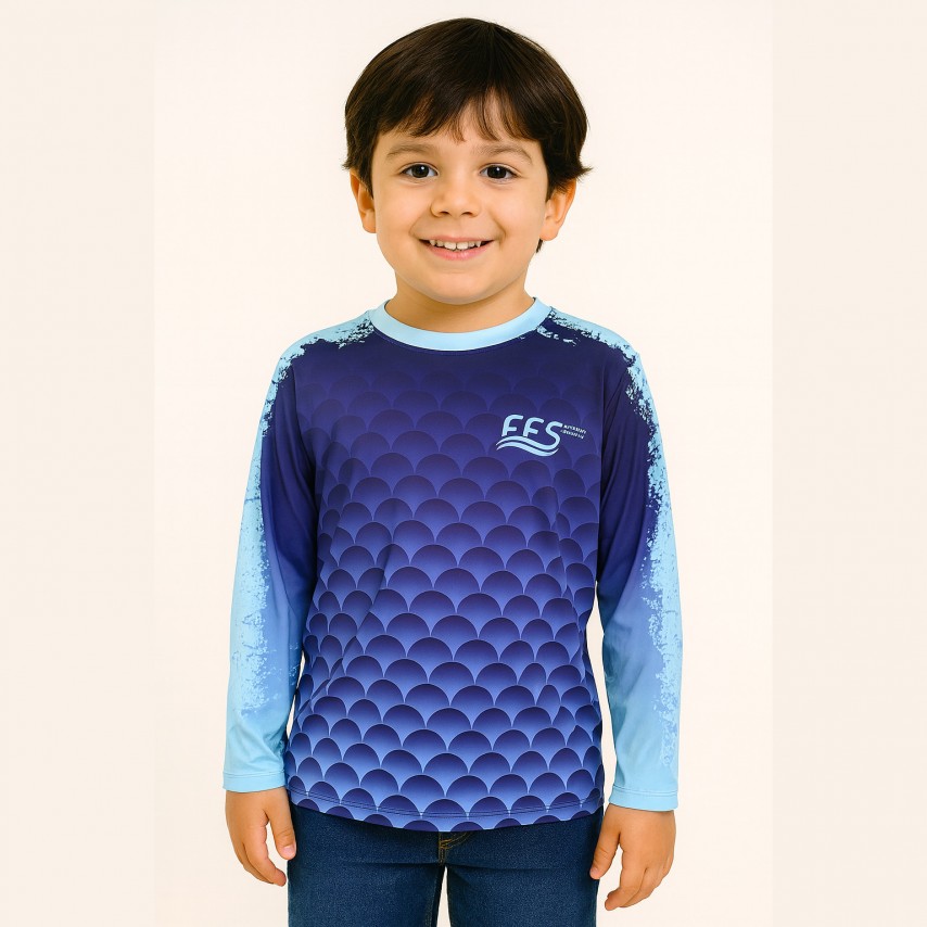 Camiseta UV Infantil Personalizada Manga Longa