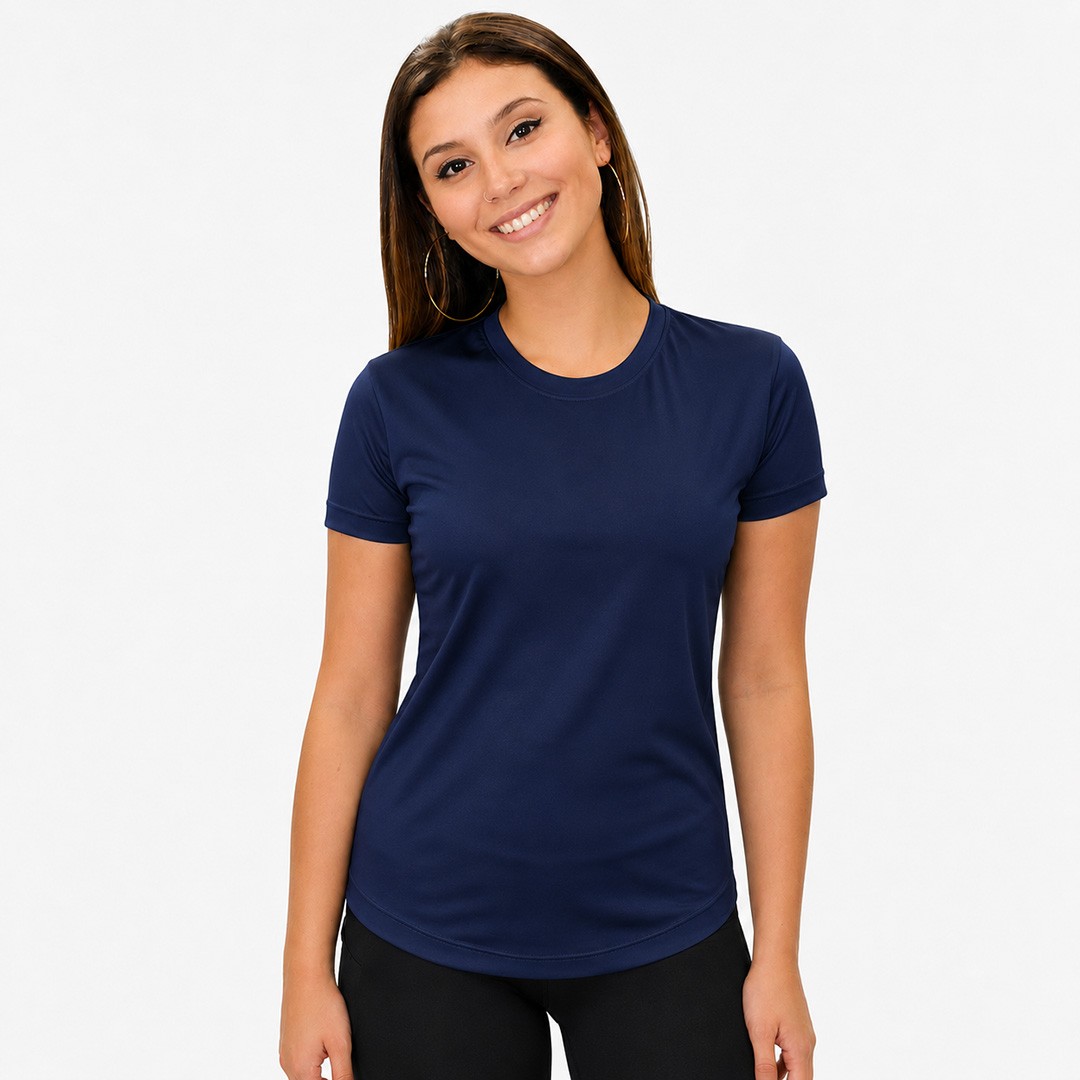 Camiseta Dry Fit Feminina Lisa