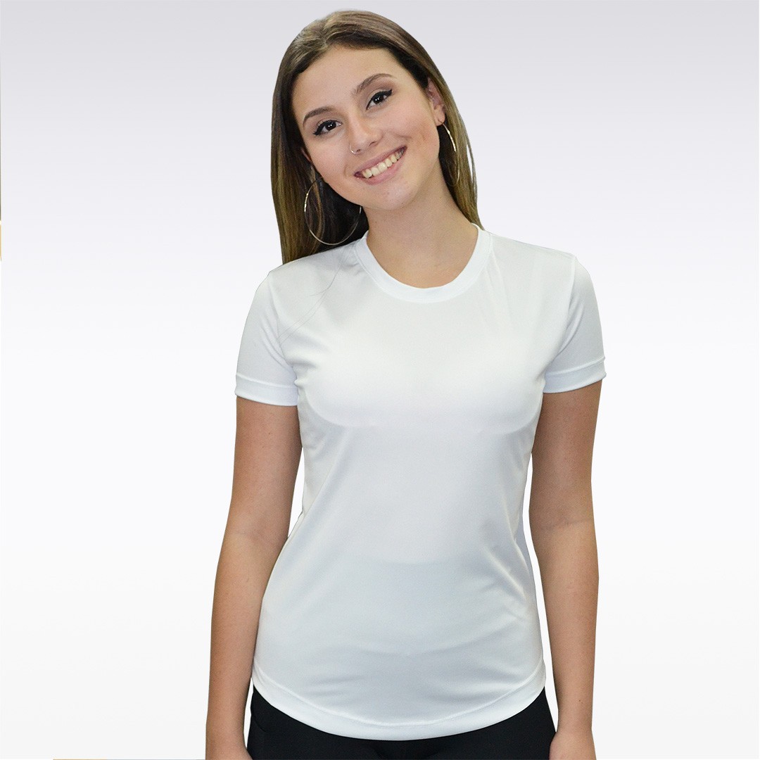 Camiseta Dry Fit Feminina Lisa